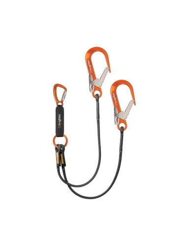 ELITE twin lanyard – tri-act, scaff hook