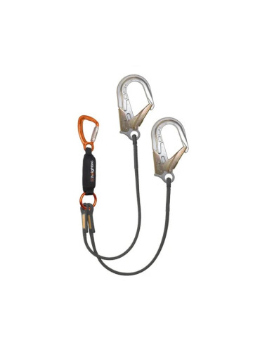 ELITE twin lanyard – triple action karabiner, ANSI hook
