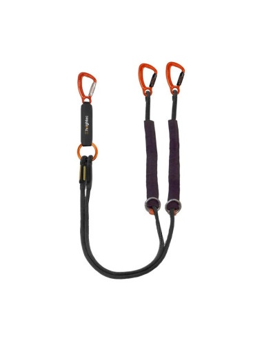 ELITE twin lanyard, 1.85m – twistlock with choke ring