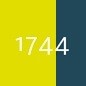 1744-hi-vis yellow/dark petroleum