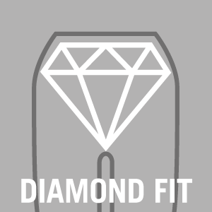 <strong>DIAMOND fit</strong><br><p class='mb-0'>DIAMOND is a ladies’ fit. This fit is, as a general rule, designed for women with a difference of more than 20 centimetres between their waist and hip measurements. If there is a difference of less than 20 centimetres, then the PEARL fit is preferred. We always recommend that you measure the circumference of hip and waist and use the measuring chart to find the optimal size.</p> DIAMOND fit